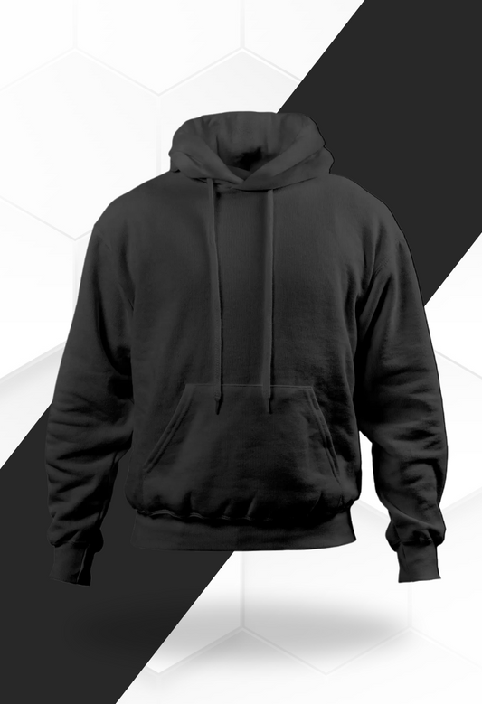 Premium Solid Hoodie - Black