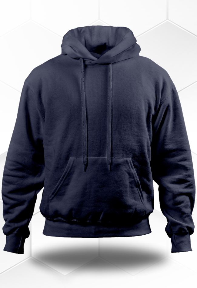 Premium Solid Hoodie - Navy Blue , Red